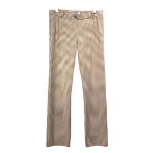 Betabrand Straight-Leg Classic Dress Pants‎ Yoga Pants Sz L houndstooth plaid